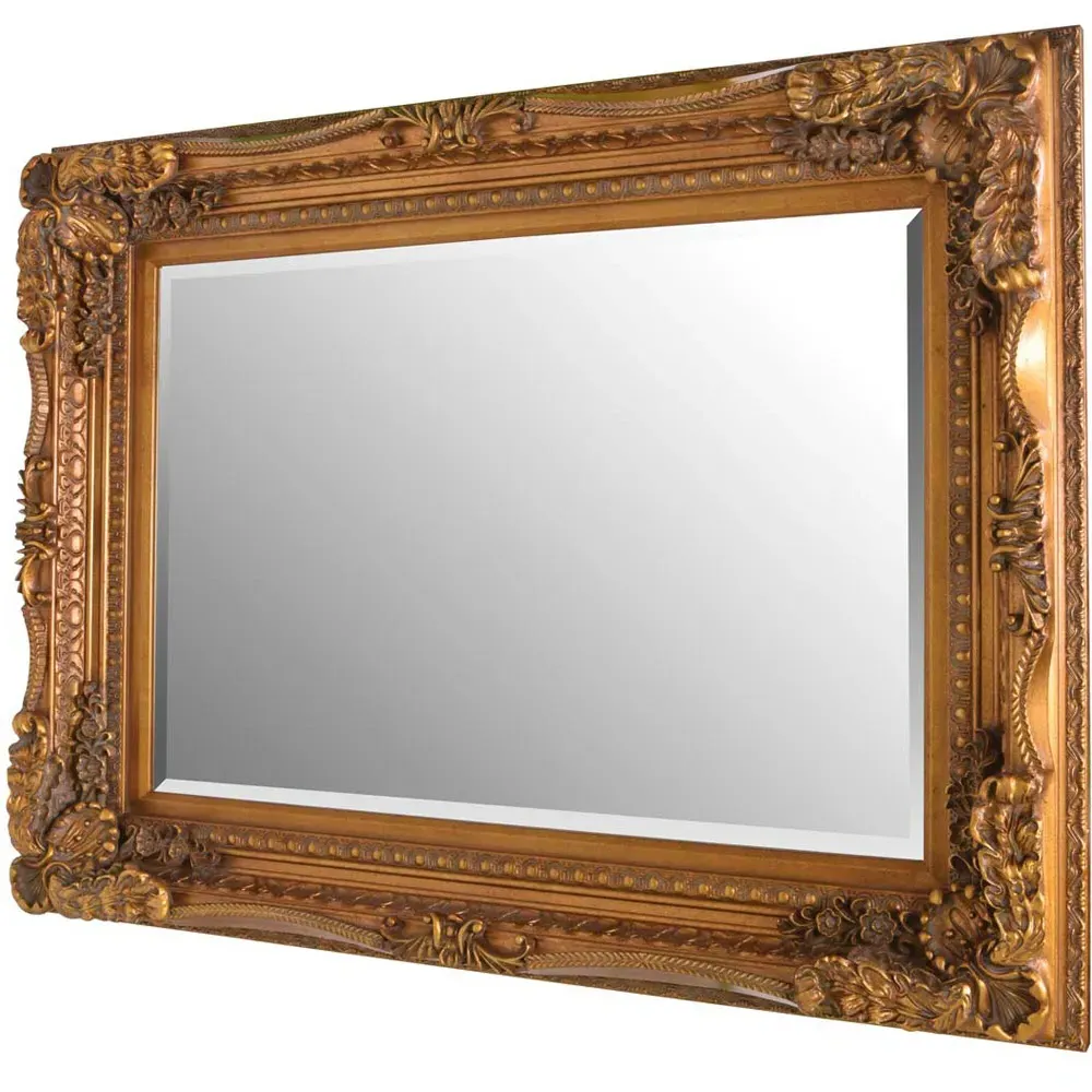 Carved Louis Wall Mirror - Gold