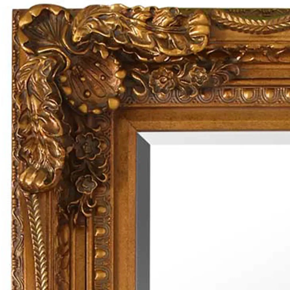 Carved Louis Wall Mirror - Gold