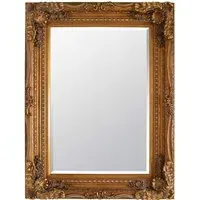 Carved Louis Wall Mirror - Gold