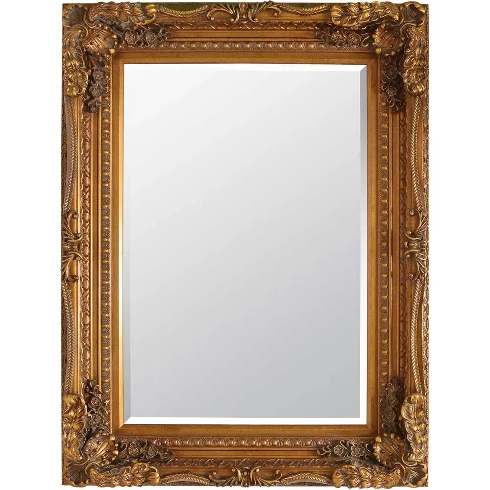 Carved Louis Wall Mirror - Gold