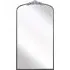 Crown Arched Leaner Wall Mirror with Decorative Crown - Silver, Metal