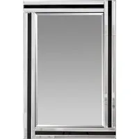 Dalton Bevelled Triple Edge Wall Mirror - Black, Silver