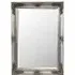 Davenport Large Wall Mirror with Ornate Flourish - Silver
