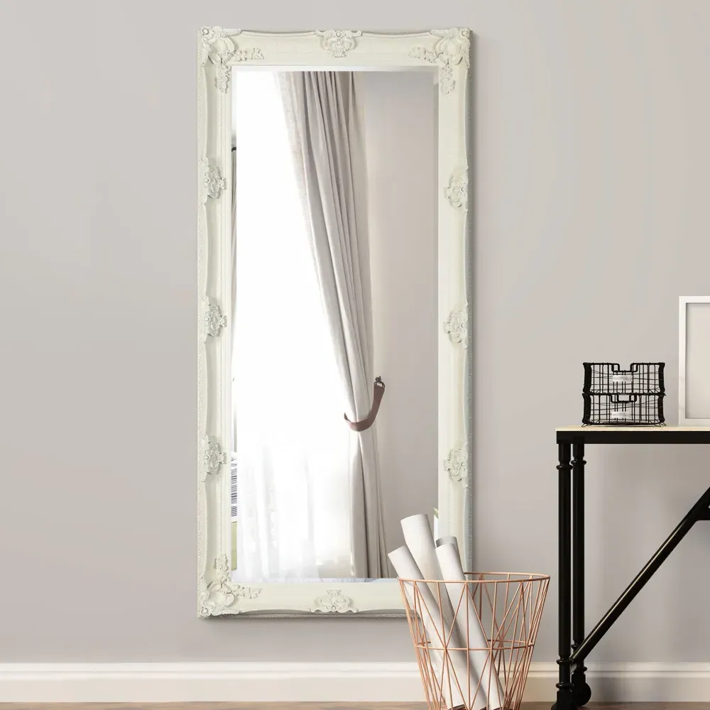 Davenport Ornate Full Length Mirror - Cream