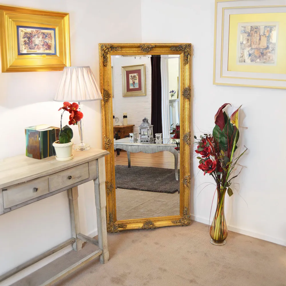 Davenport Ornate Full Length Mirror - Gold