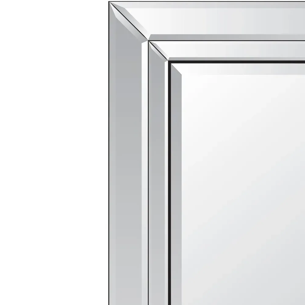 Double Bevel Venetian Cheval Free Standing Mirror - Clear