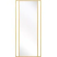 Fenestra Leaner Wall Mirror - Gold, Metal