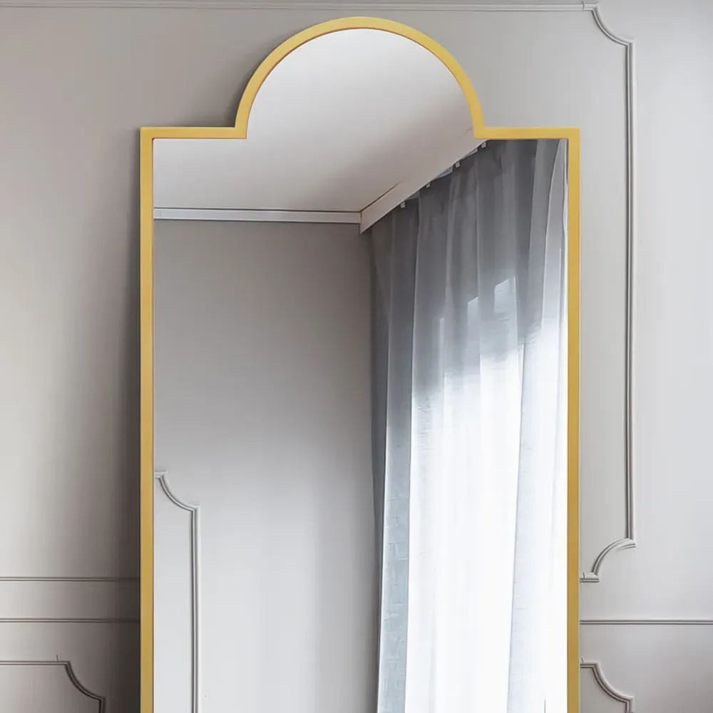 Fenestra Leaner Wall Mirror - Gold