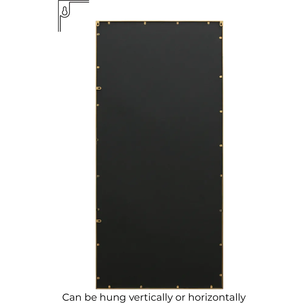 Fenestra Leaner Wall Mirror - Gold