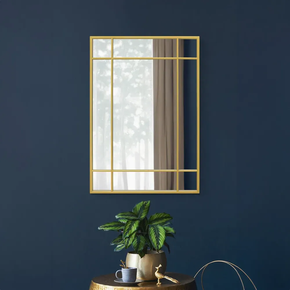 Fenestra Wall Mirror - Gold