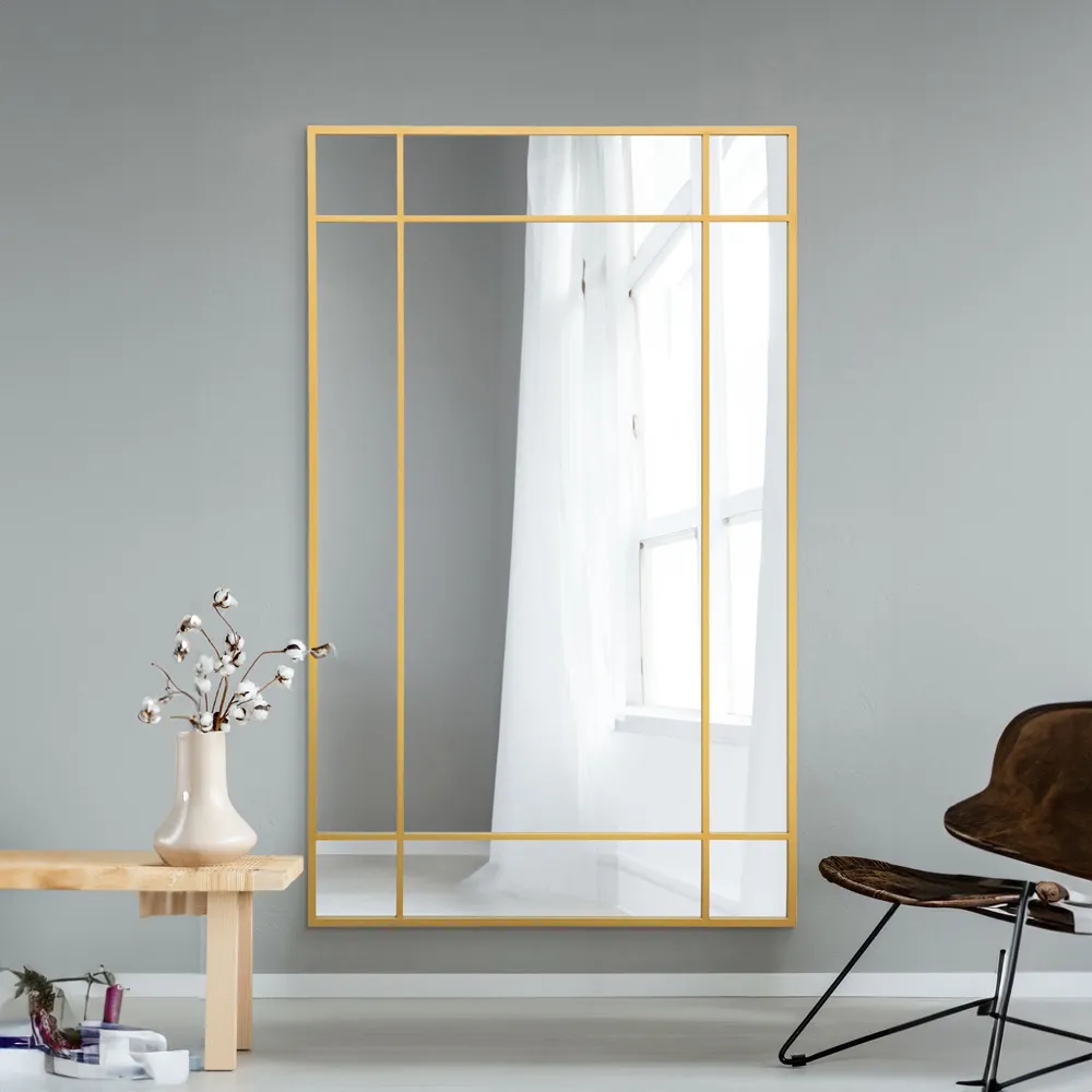 Fenestra Wall Mirror - Gold