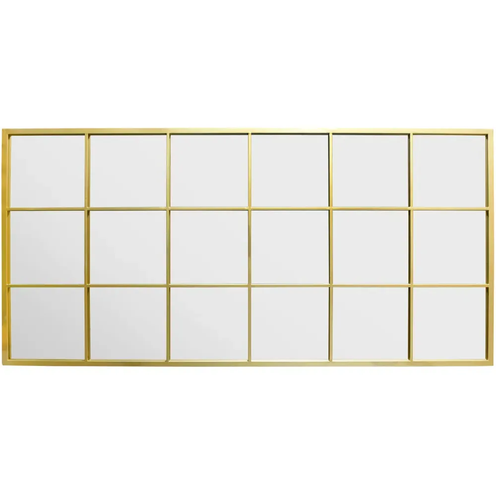 Fenestra Window Leaner Wall Mirror - Gold
