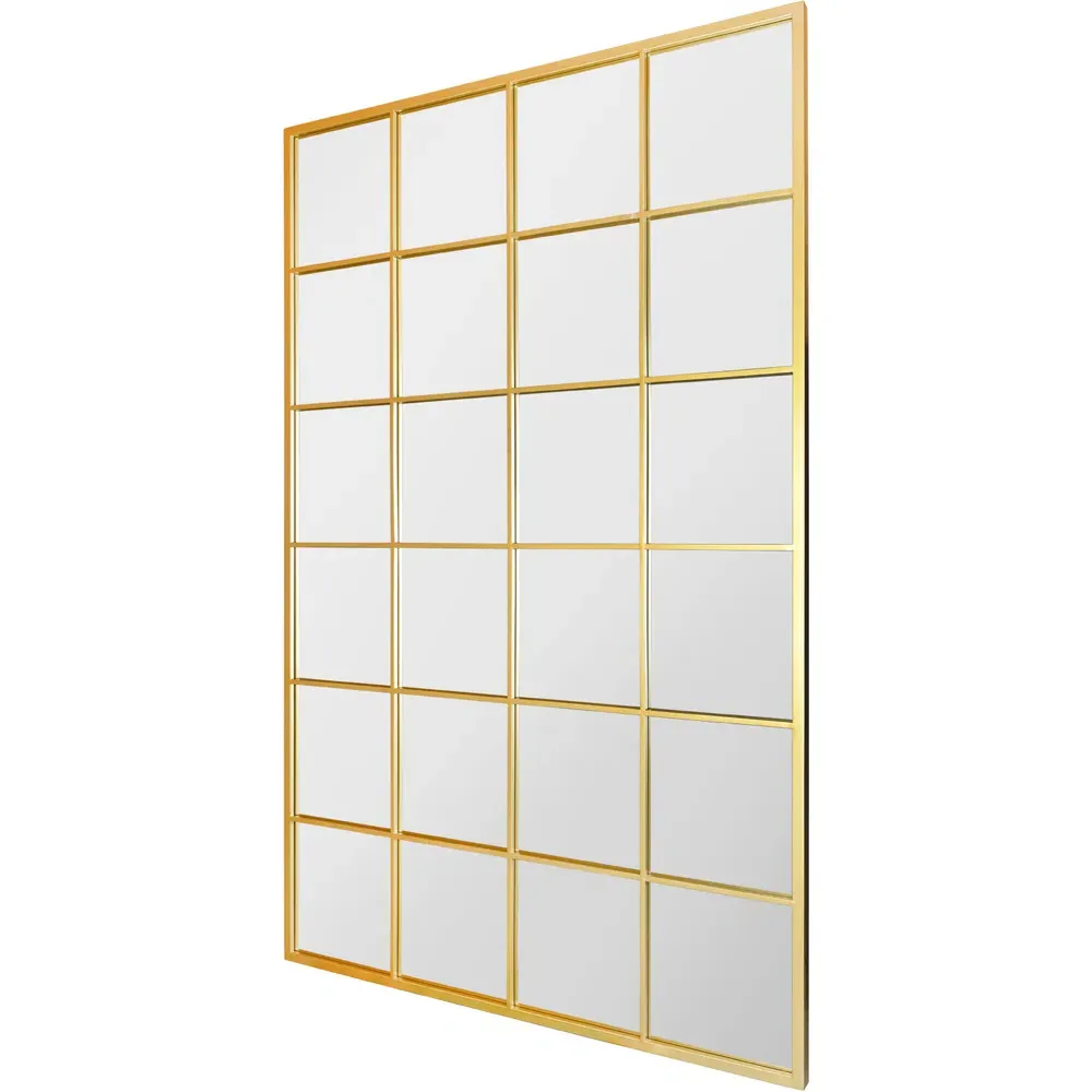 Fenestra Window Leaner Wall Mirror - Gold