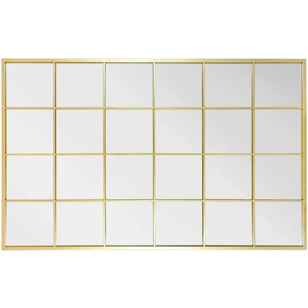 Fenestra Window Leaner Wall Mirror - Gold