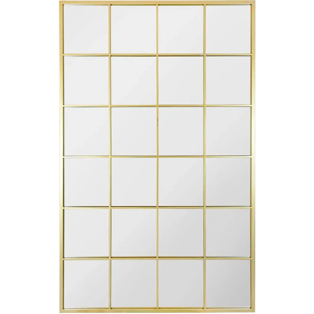 Fenestra Window Leaner Wall Mirror - Gold