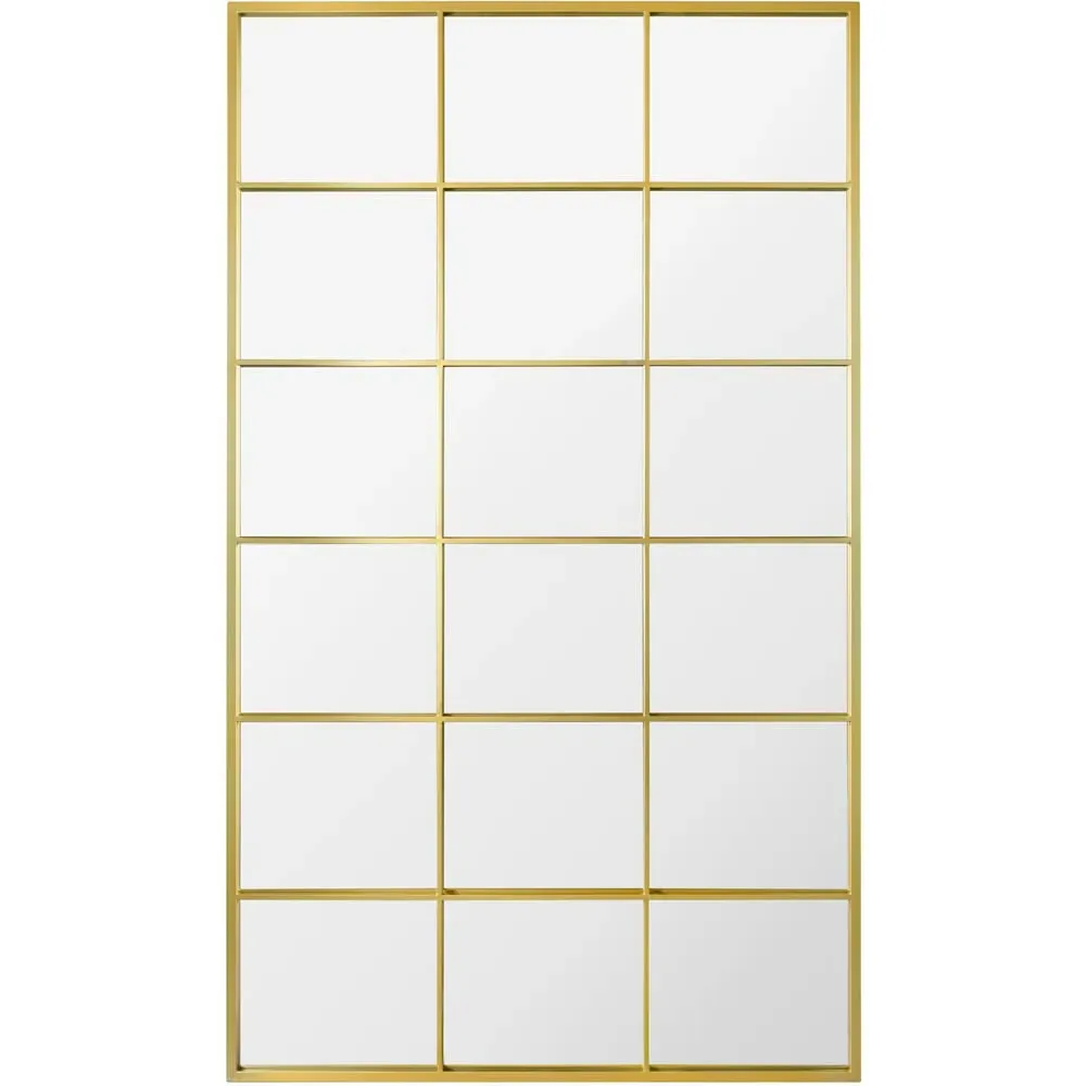 Fenestra Window Leaner Wall Mirror - Gold