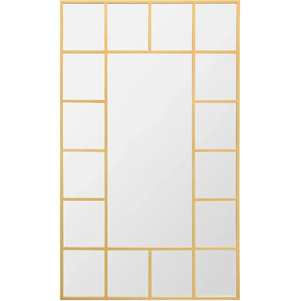 Fenestra Window Leaner Wall Mirror - Gold