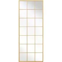 Fenestra Window Leaner Wall Mirror - Gold