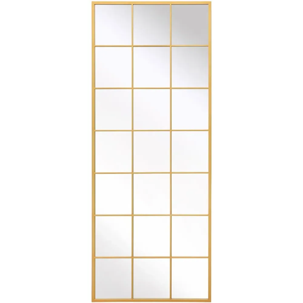 Fenestra Window Leaner Wall Mirror - Gold