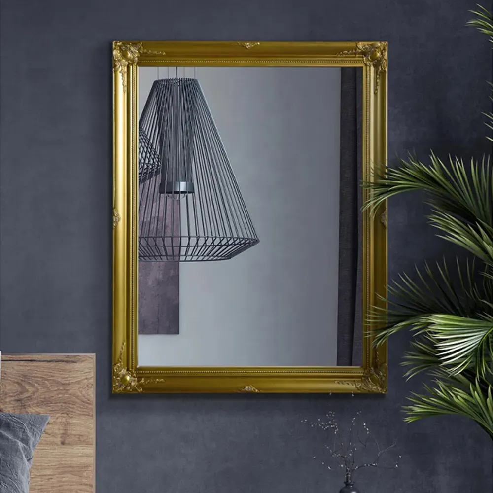 Hamilton Antique Wall Mirror - Gold