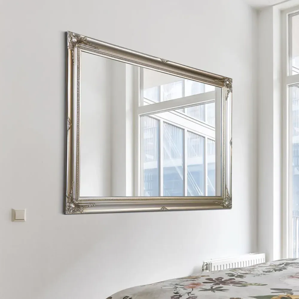 Hamilton Antique Wall Mirror - Silver