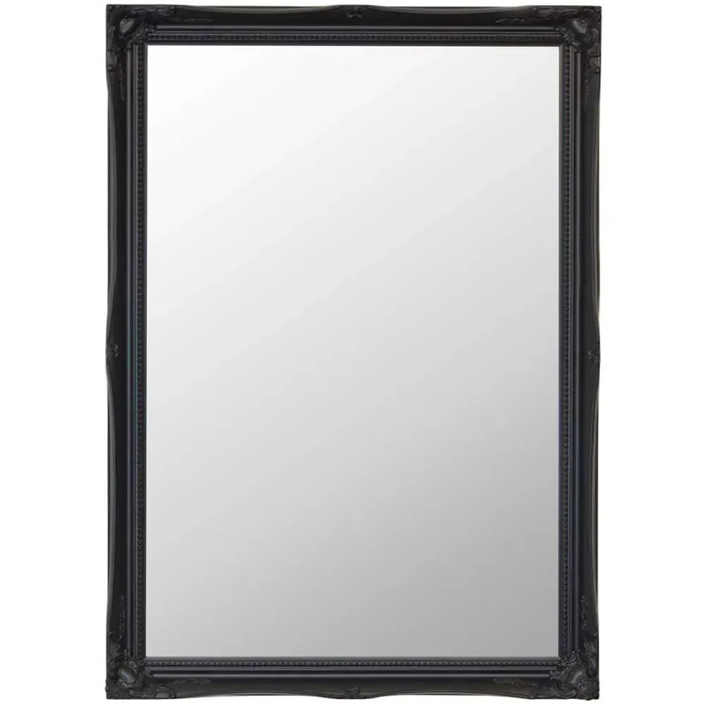 Hamilton Shabby Chic Wall Mirror - Black image