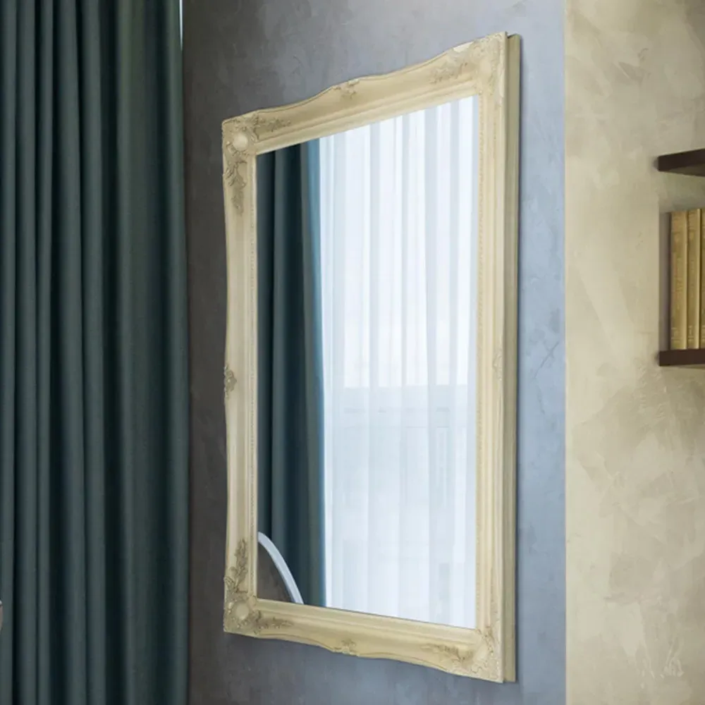 Hamilton Shabby Chic Wall Mirror - Cream