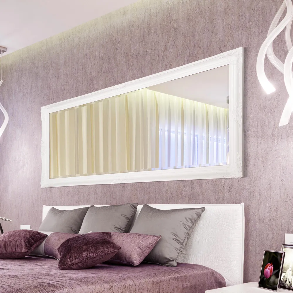 Kingsbury Full Length Wall Mirror - White