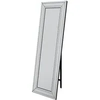 Langley Bevel Cheval Free Standing Mirror - Clear
