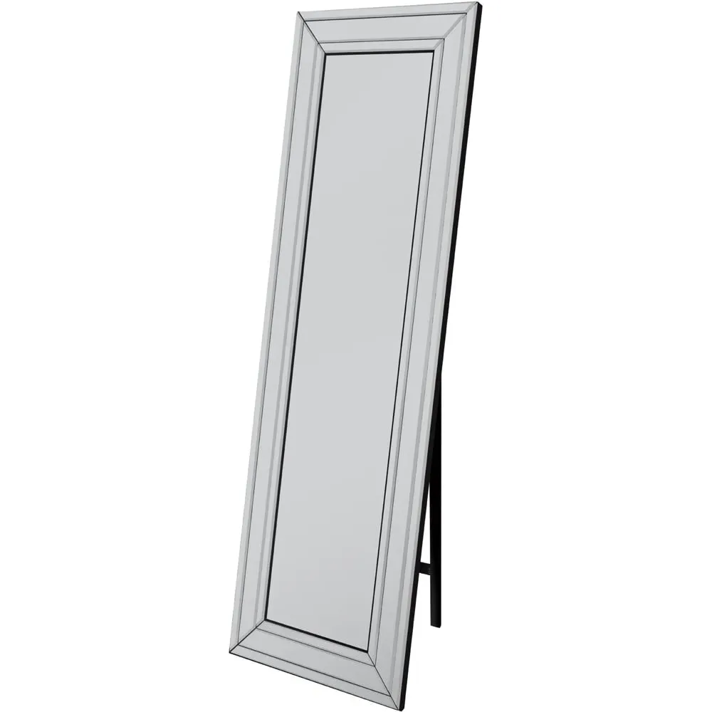 Langley Bevel Cheval Free Standing Mirror - Clear image