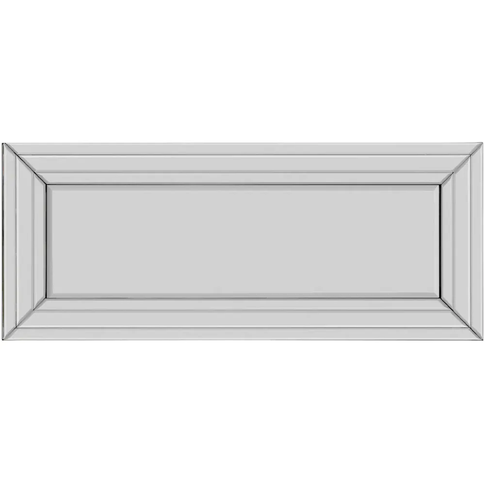 Langley Double Edge Bevelled Dress Mirror - Black