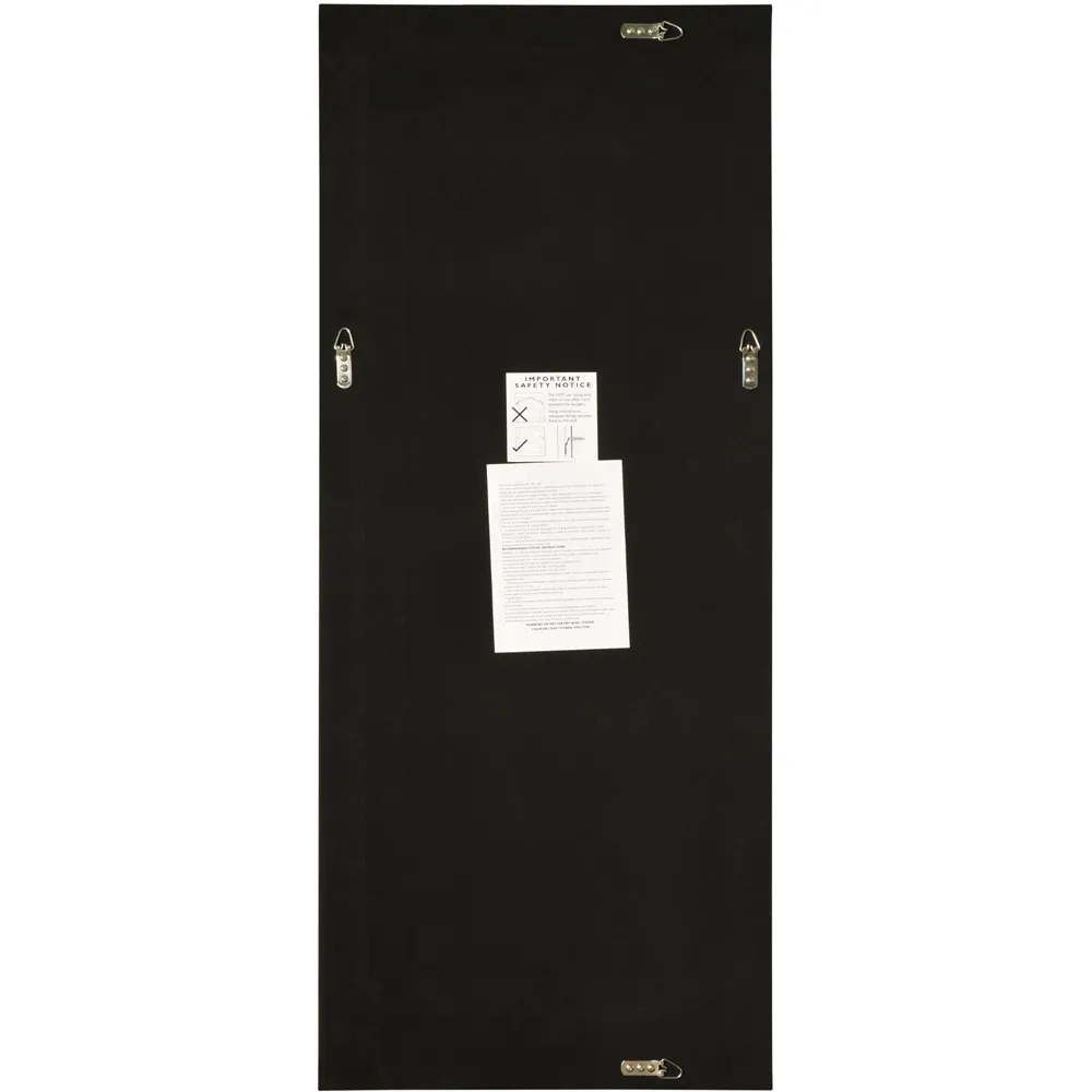 Langley Double Edge Bevelled Dress Mirror - Black