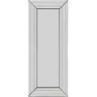 Langley Double Edge Bevelled Dress Mirror - Black