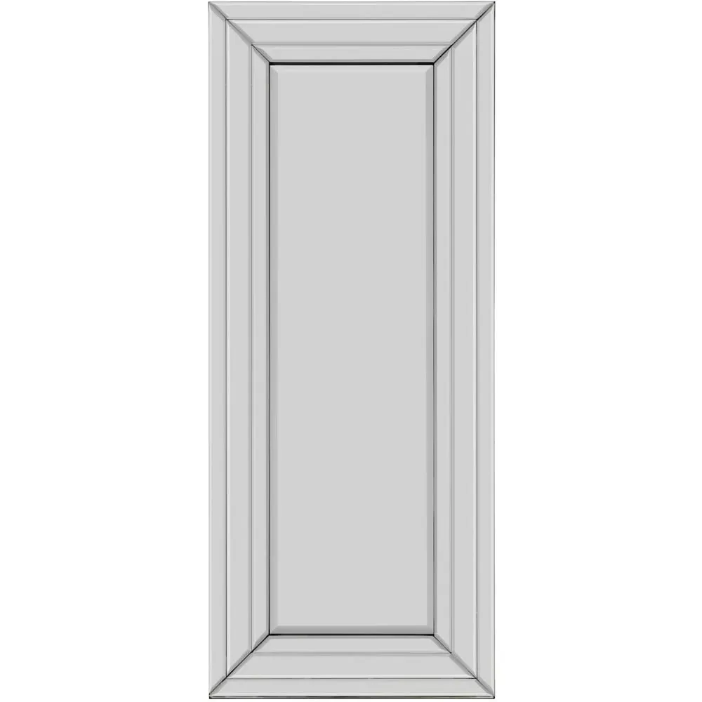 Langley Double Edge Bevelled Dress Mirror - Black