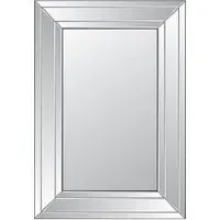 Langley Double Edge Bevelled Wall Mirror - Black