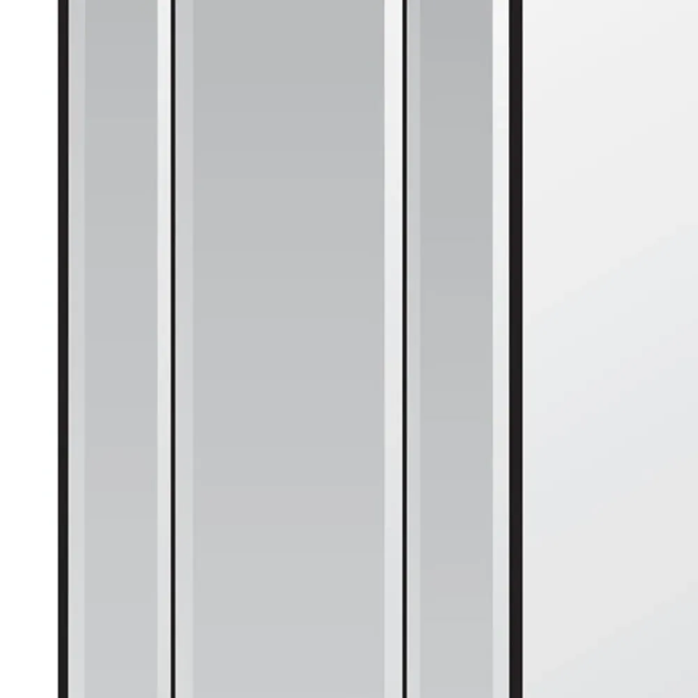 Langley Large Double Edge Bevelled Dress Mirror - Black