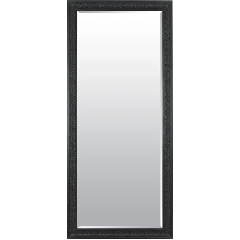 Langton Shabby Chic Full Length Dress Mirror - Black