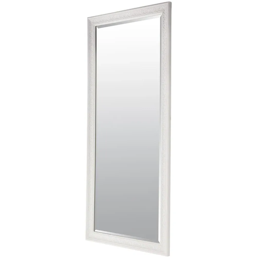 Langton Shabby Chic Full Length Dress Mirror - White