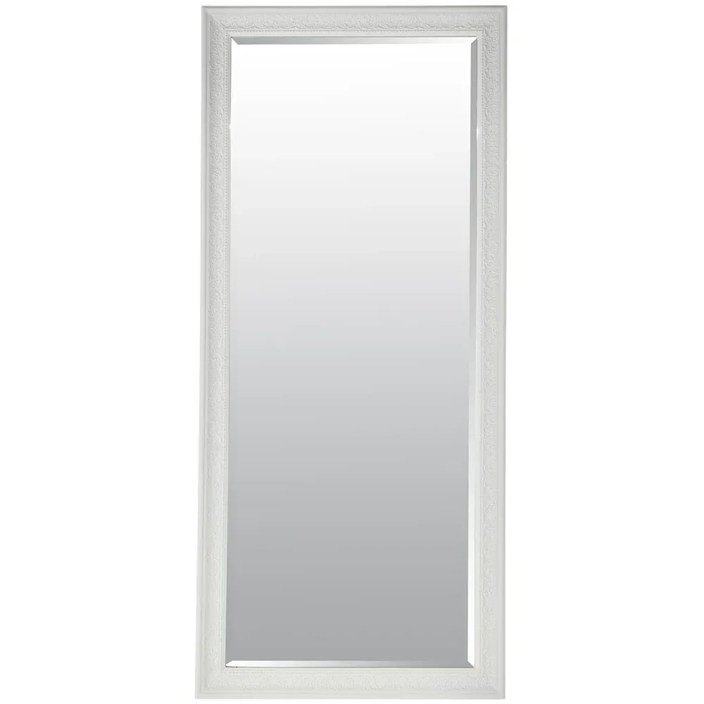Langton Shabby Chic Full Length Dress Mirror - White image