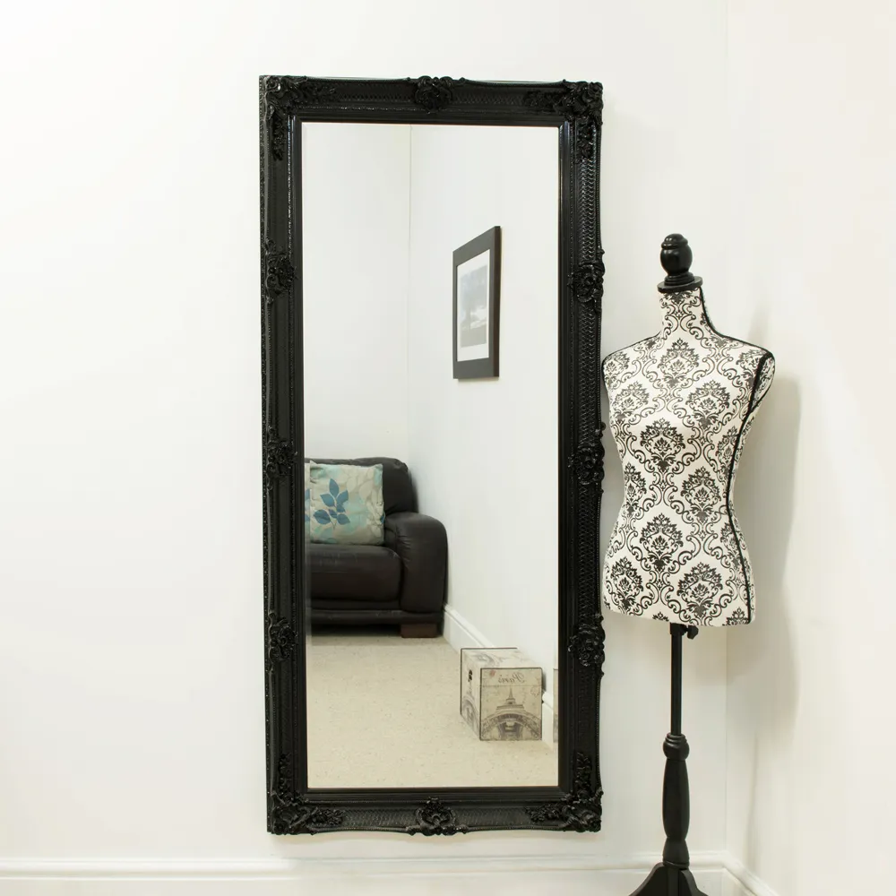 Large Rectangle Wall Mirror - Black