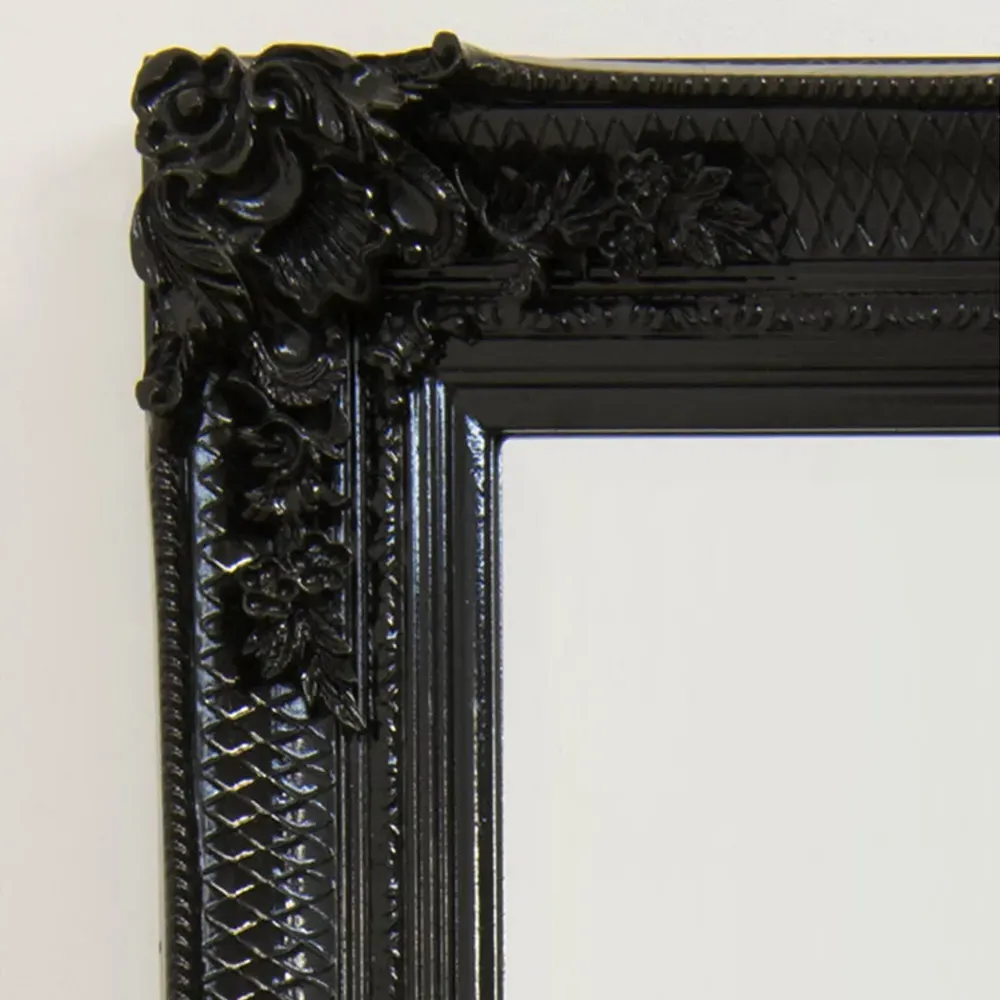 Large Rectangle Wall Mirror - Black