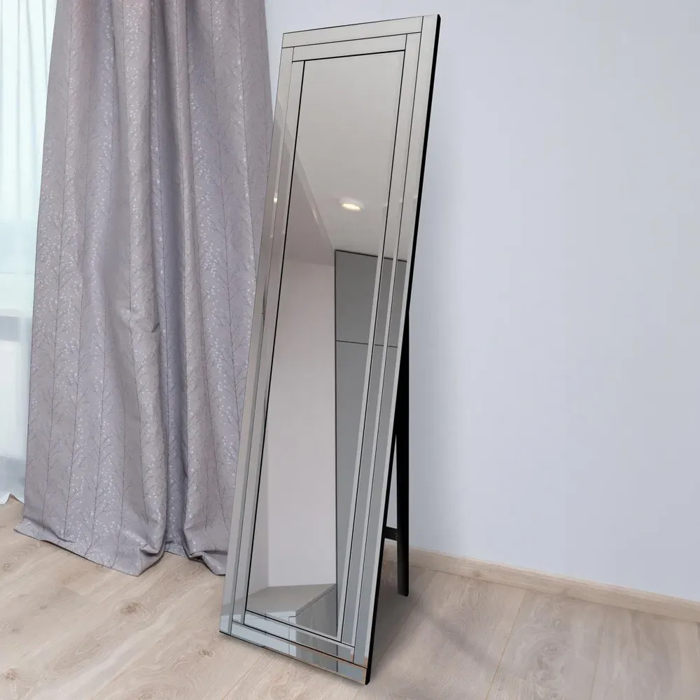 Luxford Bevel Cheval Free Standing Mirror - Clear