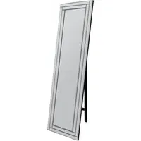 Luxford Bevel Cheval Free Standing Mirror - Clear
