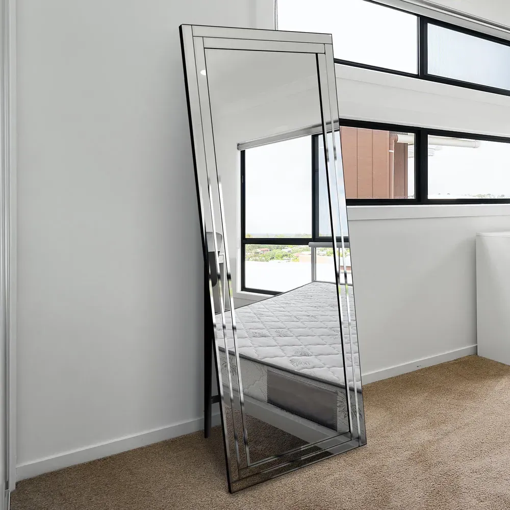 Luxford Bevel Cheval Free Standing Mirror - Clear