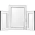Moreton Tri Fold Bevelled Dressing Table Mirror - Clear