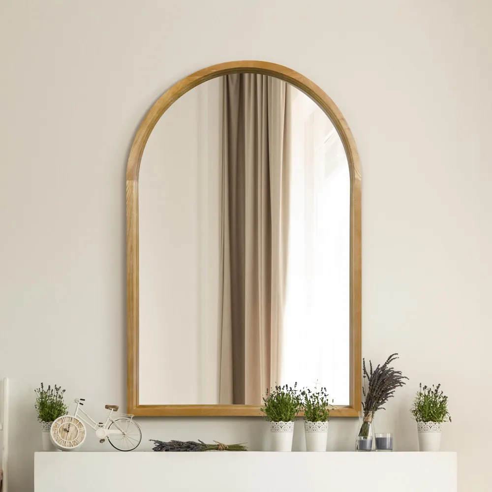 Naturalis Arched Leaner Wall Mirror - Oak