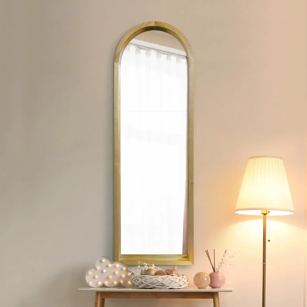 Naturalis Arched Leaner Wall Mirror - Oak