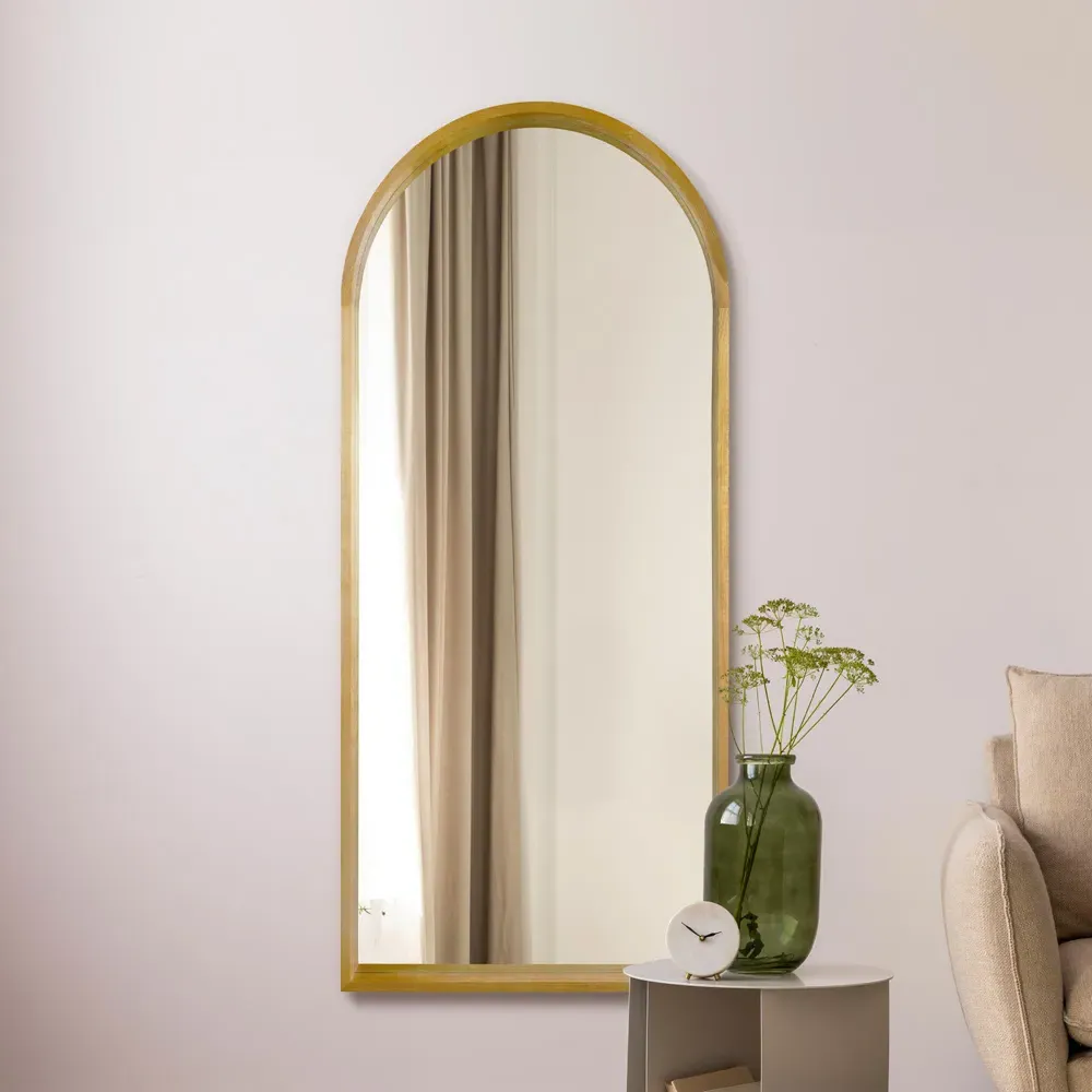 Naturalis Arched Leaner Wall Mirror - Oak