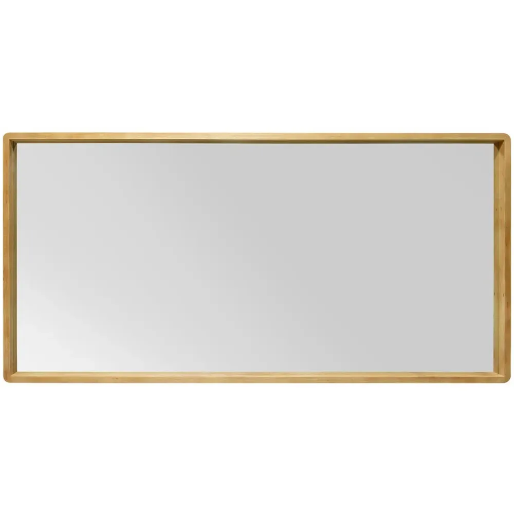 Naturalis Rounded Corner Leaner Wall Mirror - Oak