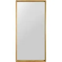 Naturalis Rounded Corner Leaner Wall Mirror - Oak